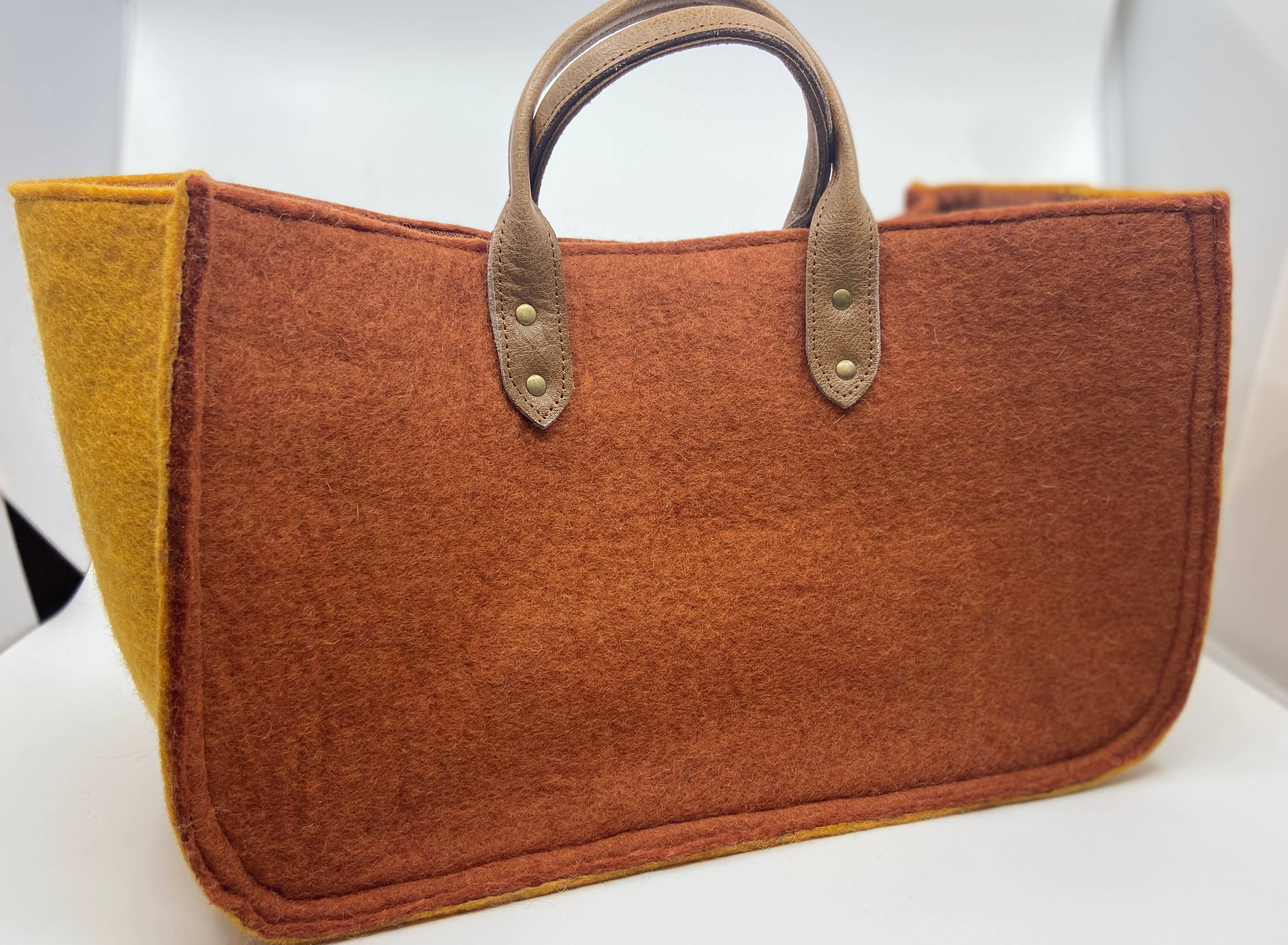 Fibres of Life - Wool & Felt - Wholesale Tote Bag - Women's - The Grab-&-Go Carry All | Felt Wool Tote Bag | Soft Yarn Bag45