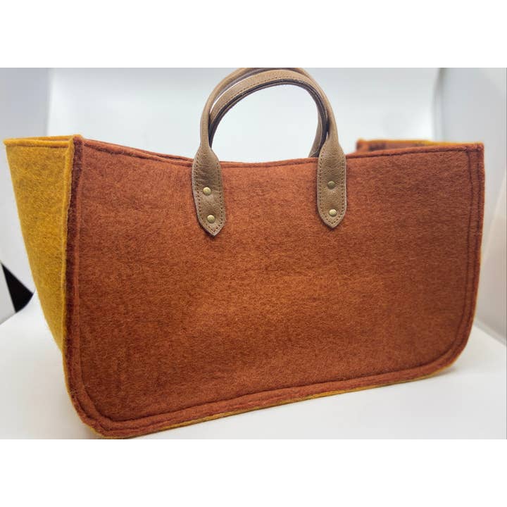 Fibres of Life - Wool & Felt - Wholesale Tote Bag - Women's - The Grab-&-Go Carry All | Felt Wool Tote Bag | Soft Yarn Bag45