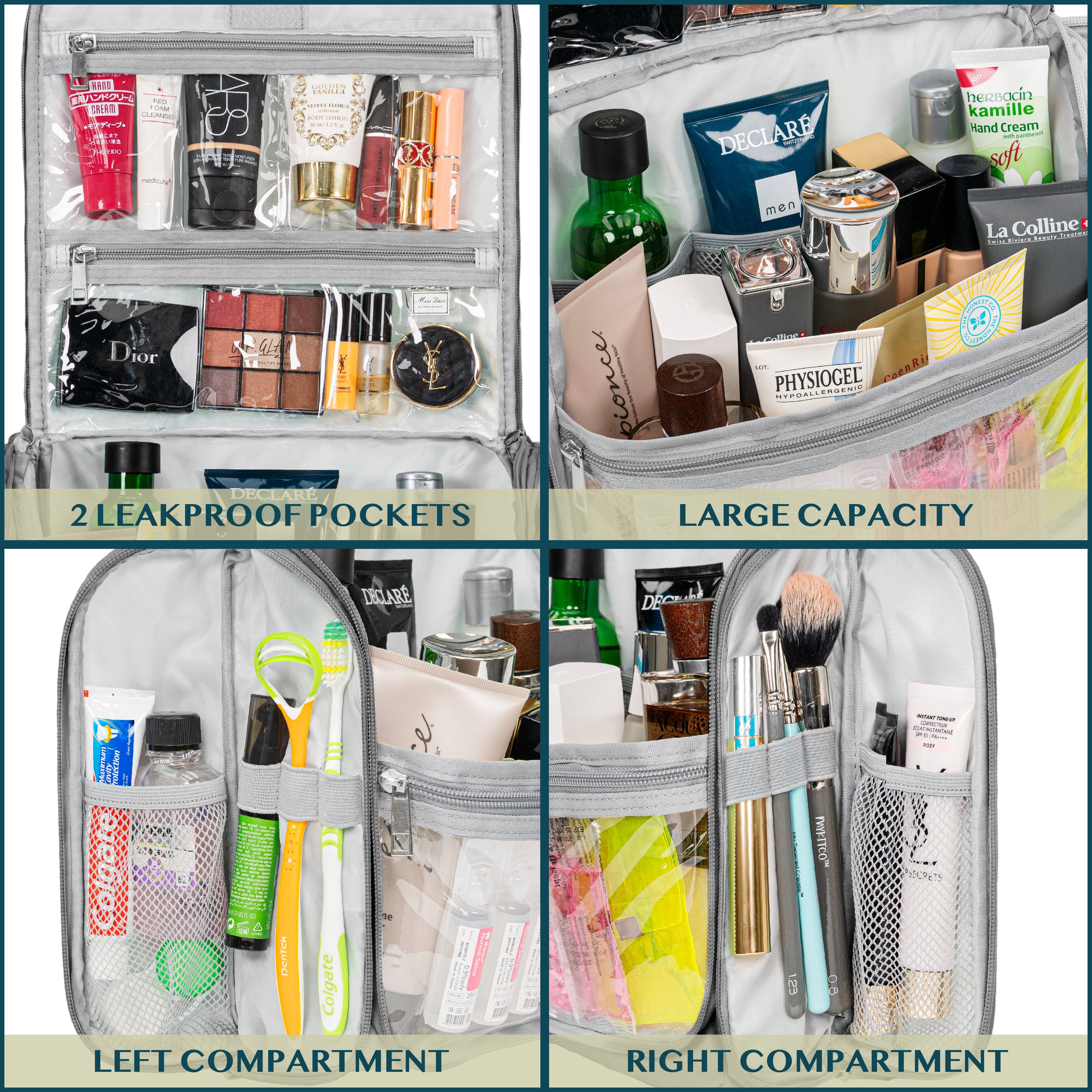 Pavilia – wholesale Toiletry bag – Unisex – Classic Hanging Toiletry Organizer Bag7