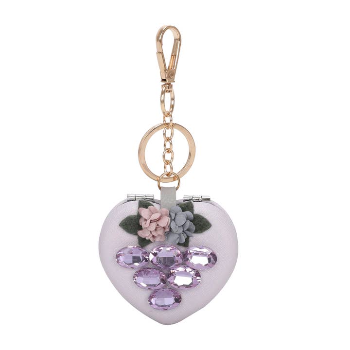 Brangio (Italy) Company Inc. - Wholesale Compact mirror - Brangio Heart Decorative Pendants & Mirrors (6pcs mix colors3