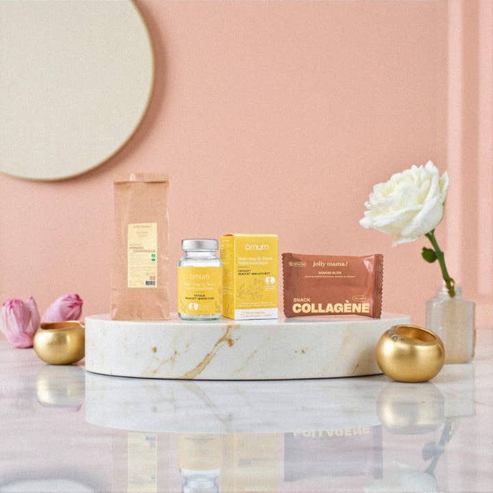 Pregnancy: less fatigue, peaceful evenings, filling snack — Energy & Relaxation Box for wholesale by Bienfaits pour Maman