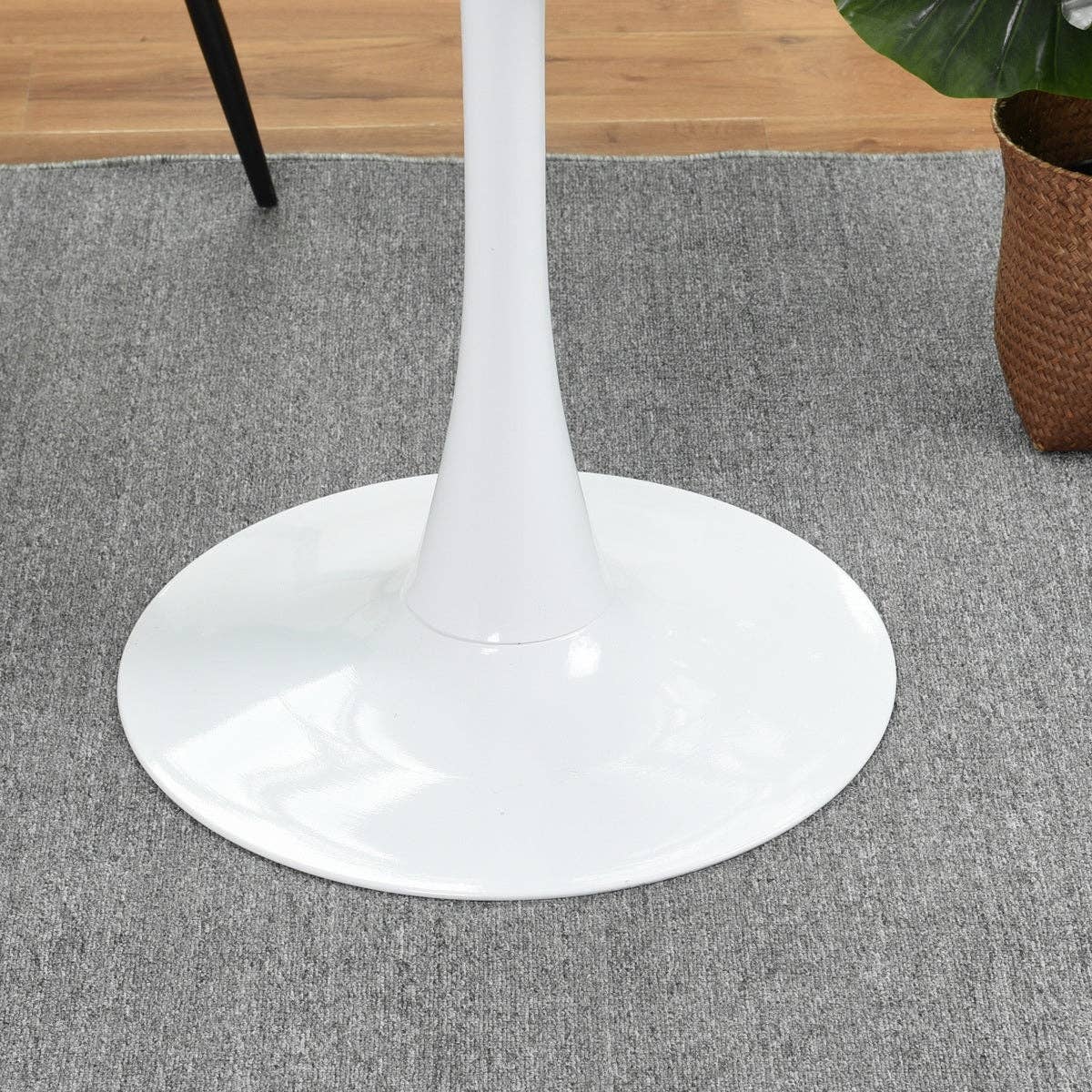 39F Inc. - Vente Tables d'appoint - Table à manger ronde blanche de 31,5", table tulipe pour 2 à 4 personnes10