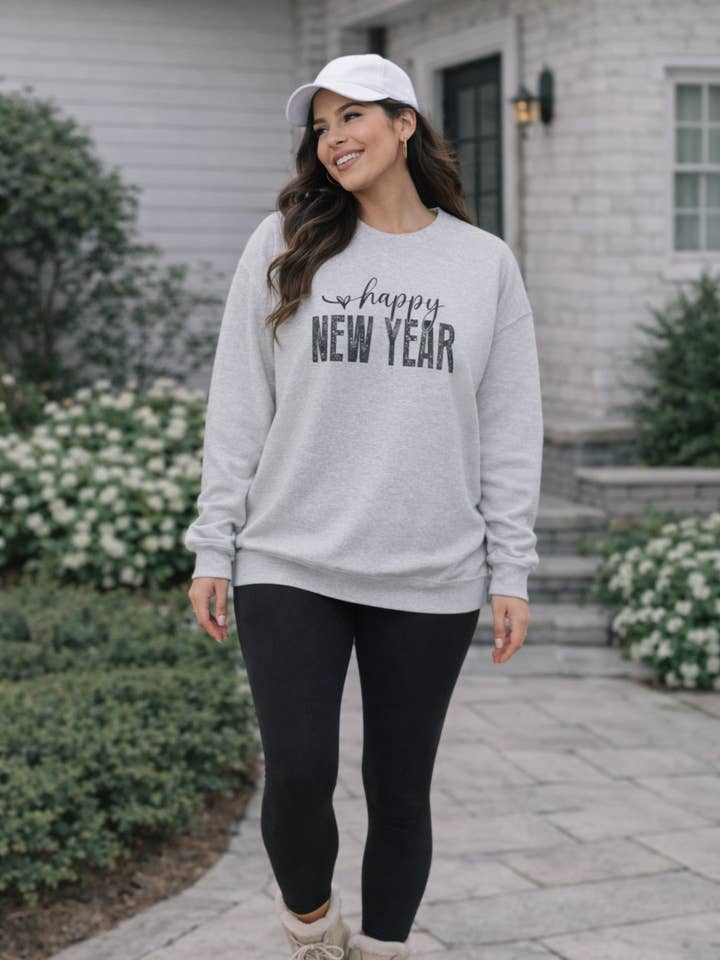 Happy New Year Sweatshirt for wholesale by Blue & Willow