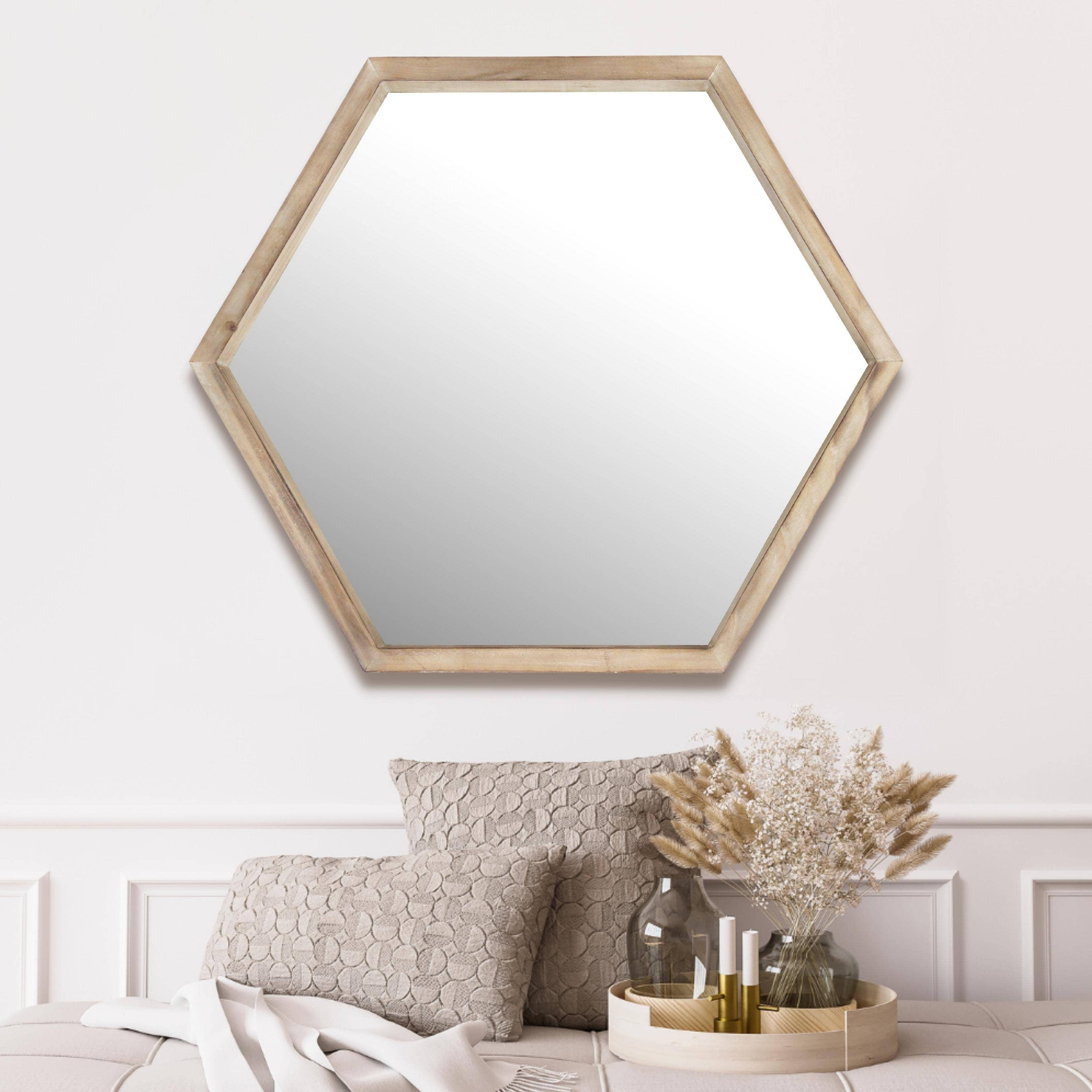 Cheungs Home Decor - Wholesale Wall Mirror - Althea Hexagonal Wooden Wall Mirror1