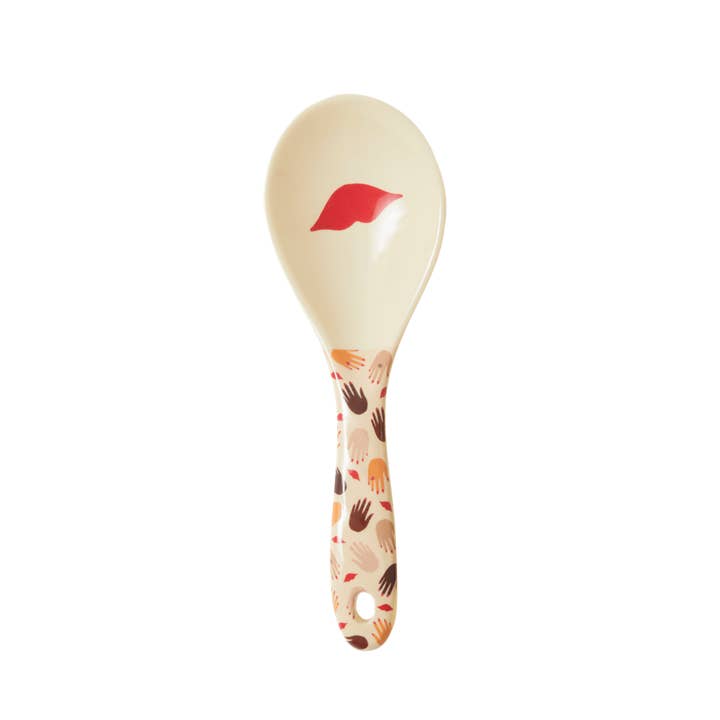 Cream Kisses Print Melamine Salad Spoon for wholesale by RicebyRice