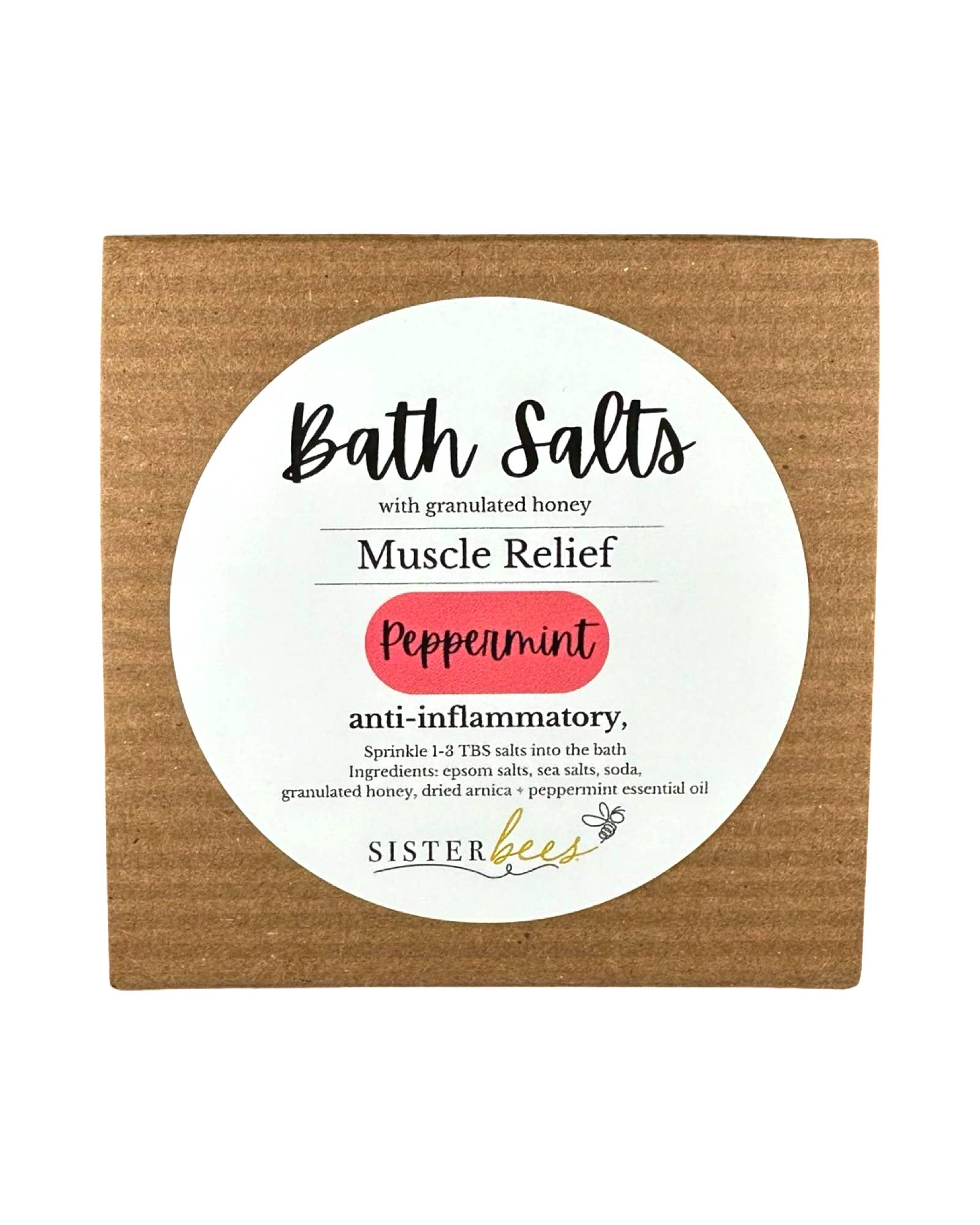 Sister Bees LLC - Wholesale Bath Salts - Muscle Relief Honey Bath Salts