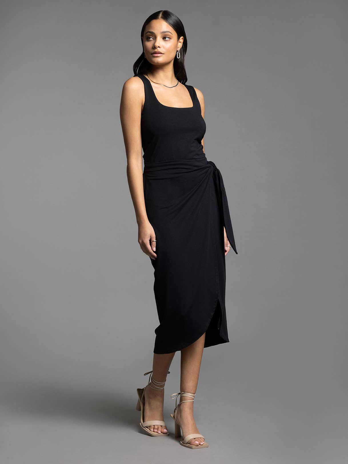 Weekend Los Angeles - Wholesale Dress - Women's - Ties Waist Wrap Dress - AUBRIELLE DRESS1