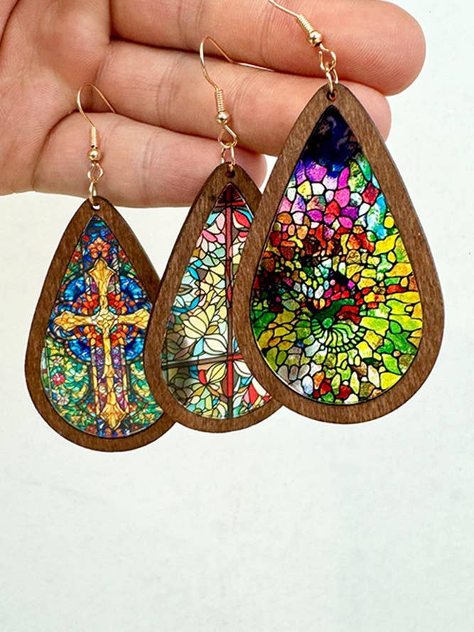 Bohemia Mosaic Øreringe XC014 for engroshandel hos UNISHE