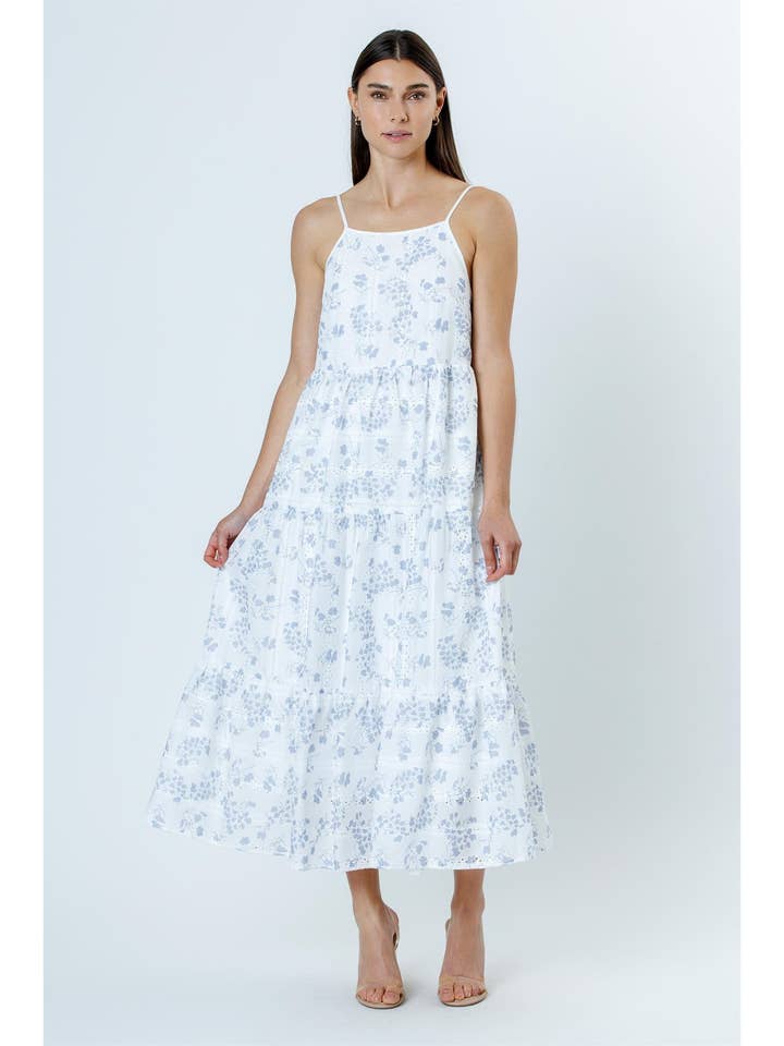 WHITE BLUE FLORAL for wholesale by STORIA