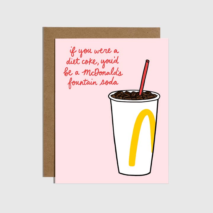 Brittany Paige - Wholesale Love Card - Fountain Soda Love Card