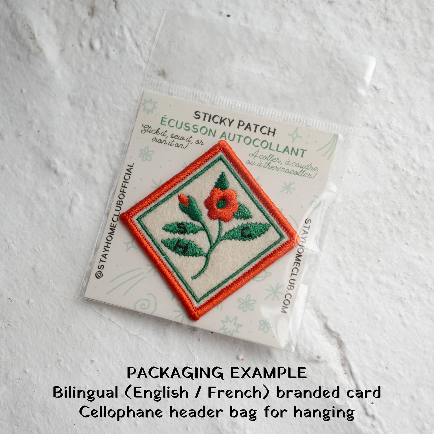 Stay Home Club – Engroshandel Patch – SHC Bloom Blomst Filt Klæbende Mærke2