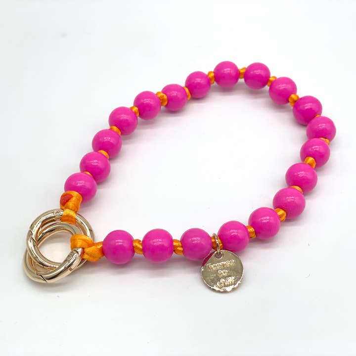 Catenina per cellulare corta in legno 3in1 Ciondolo per borsa & Portachiavi per la vendita all'ingrosso da parte di Parsley & Pepper