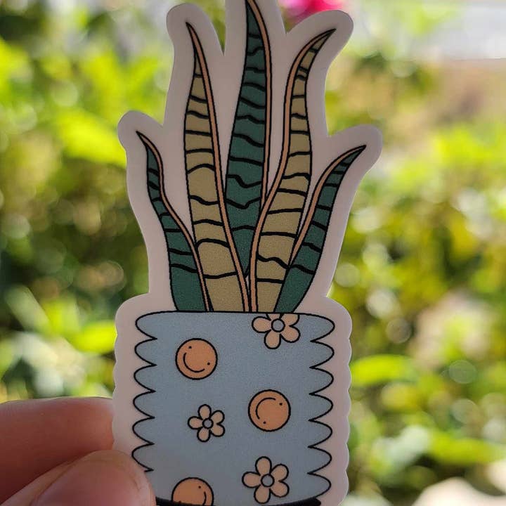 Snake Plant Sticker voor wholesale door Hyacinth Honey Designs