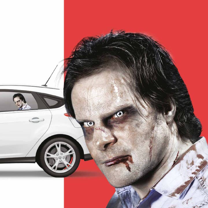 Adesivo per finestrino auto con motivo zombie per la vendita all'ingrosso da parte di Mad Monkey GmbH