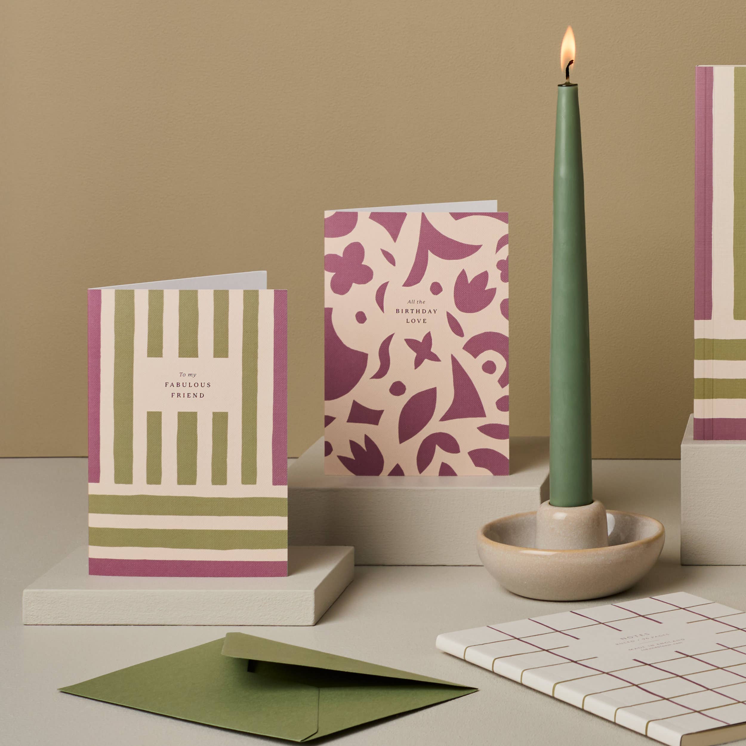 Ink & Bloom - Venta al por mayor Cuadernos - Cuaderno rayado con patrón de cuadros2