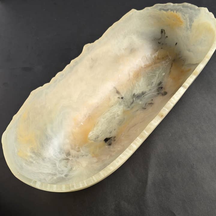 Gibb & Daan - Wholesale Serve Bowl - Large Resin Trough - Entryway Catchall - Decorative Bowl39