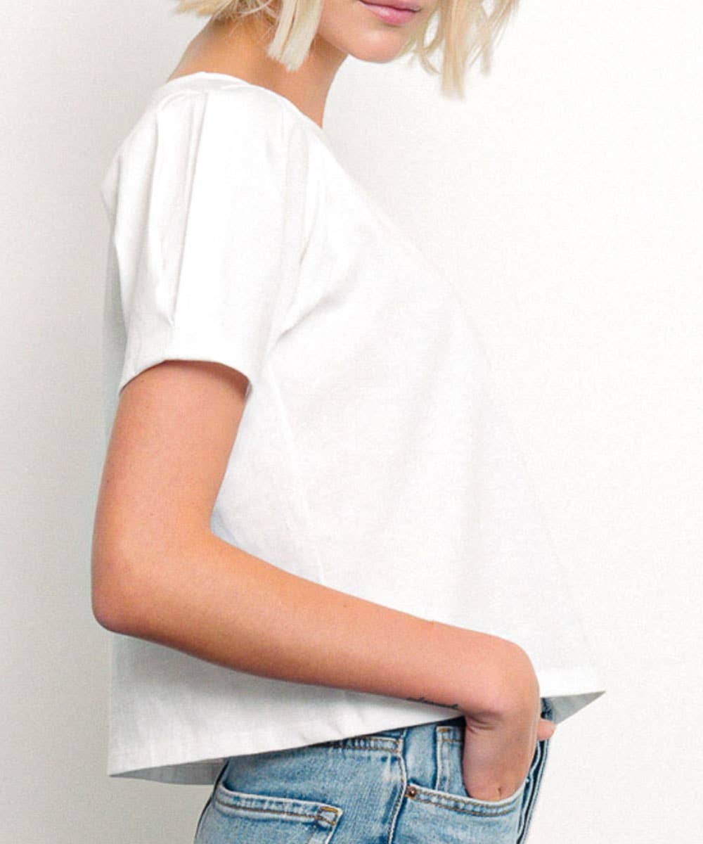 Fabina - Wholesale Blouse - Women's - Heavy Cotton Puff Sleeve Top7