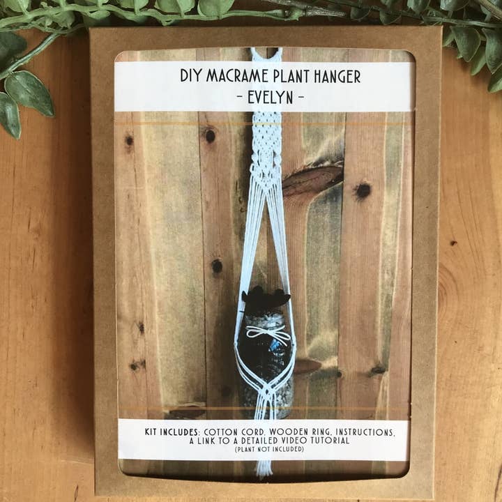 Tangled Up In Hue - Wholesale DIY Craft Kit - DIY Macrame Plant Hanger Kit - The Evelyn