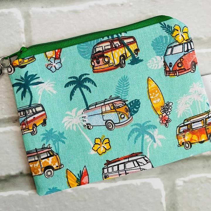 Jewells - Vente Pochette – femme - Pochette en tissu Campervan Camper Surf 3 couleurs