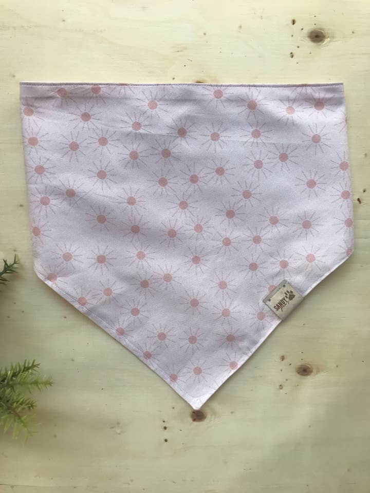 Summer Sunshine Blush Dog Bandana for wholesale by Sandy Paws