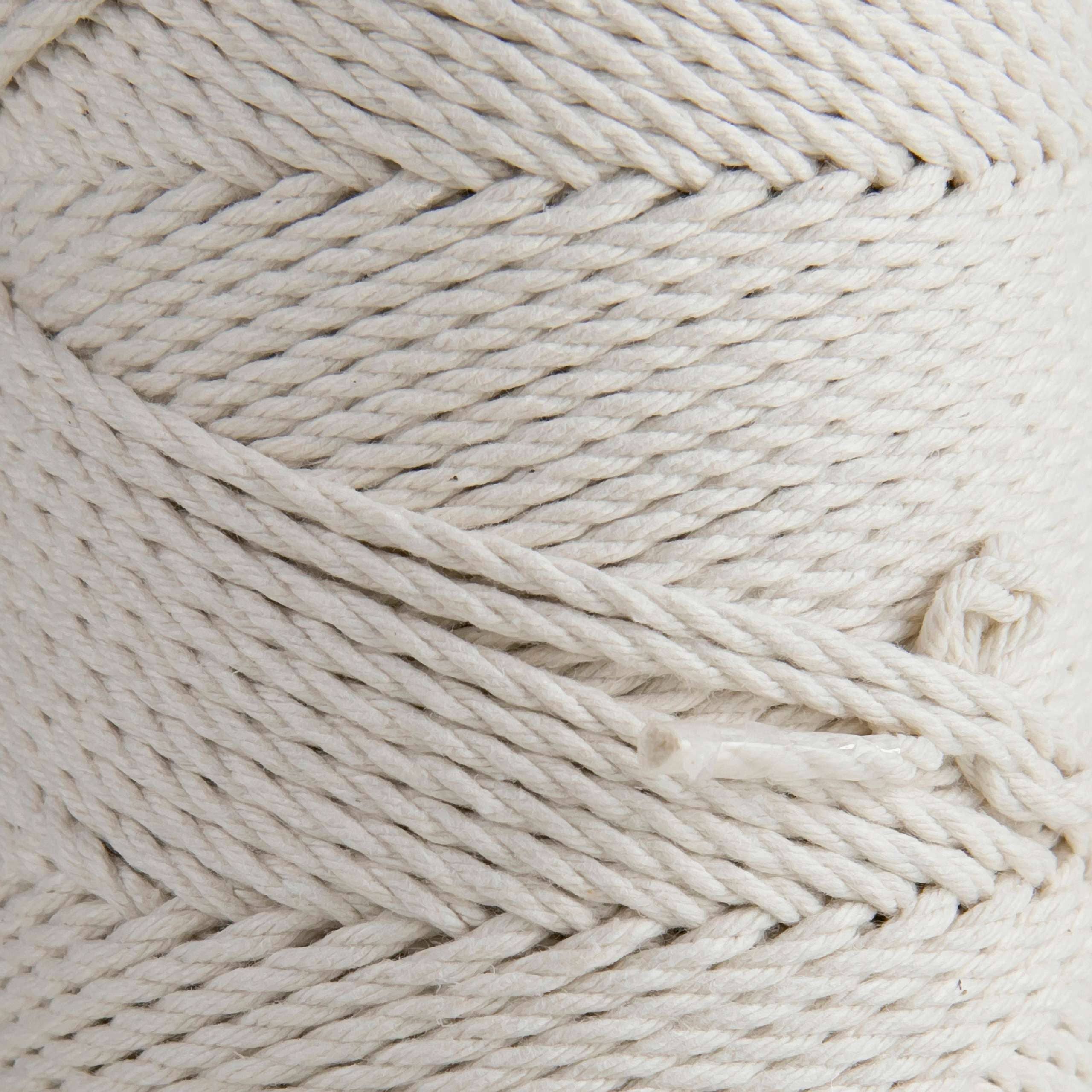 MB Cordas – Engroshandel Håndværk forsyninger – 3mm 3 Strand Twisted 500g bomuld Cord NATURAL3