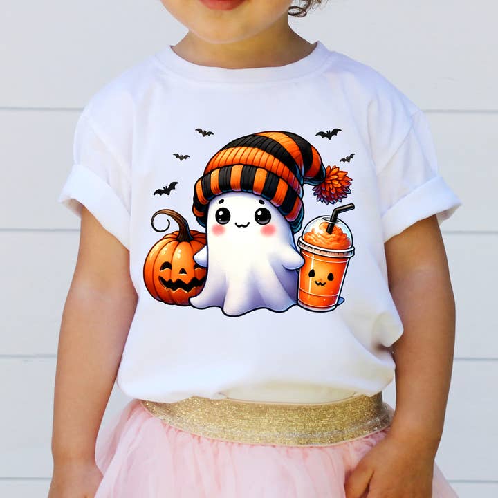 Cute Orange Ghost Shirt for wholesale by SimplyAbloom