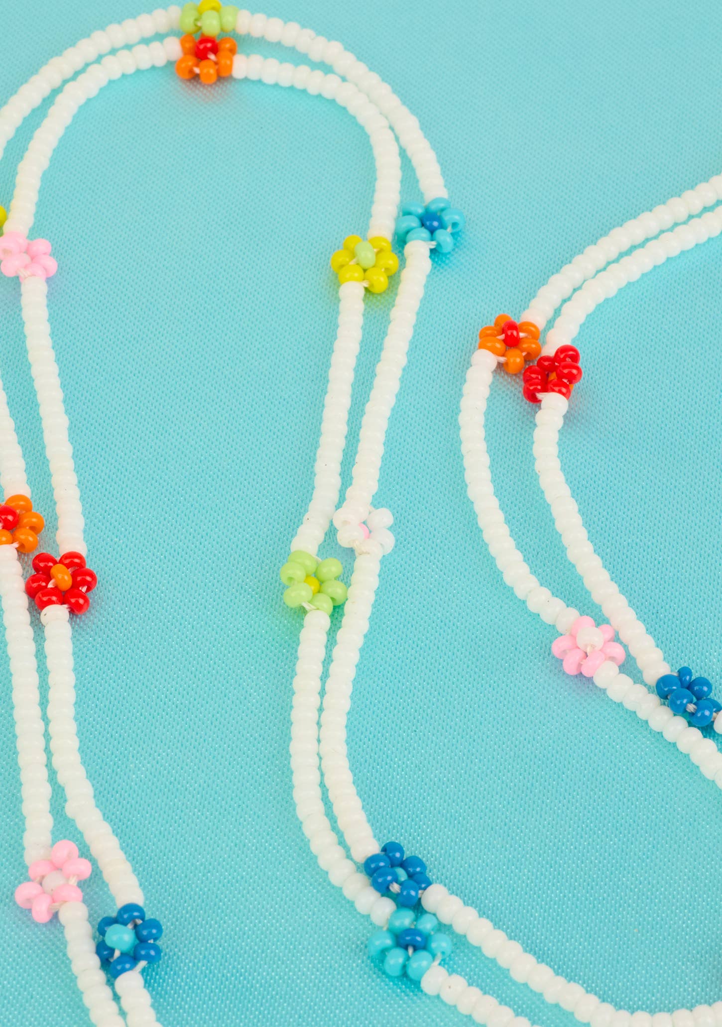 Namaste – wholesale Beaded/pearl necklace – Flower Seed Bead Layered Necklace1