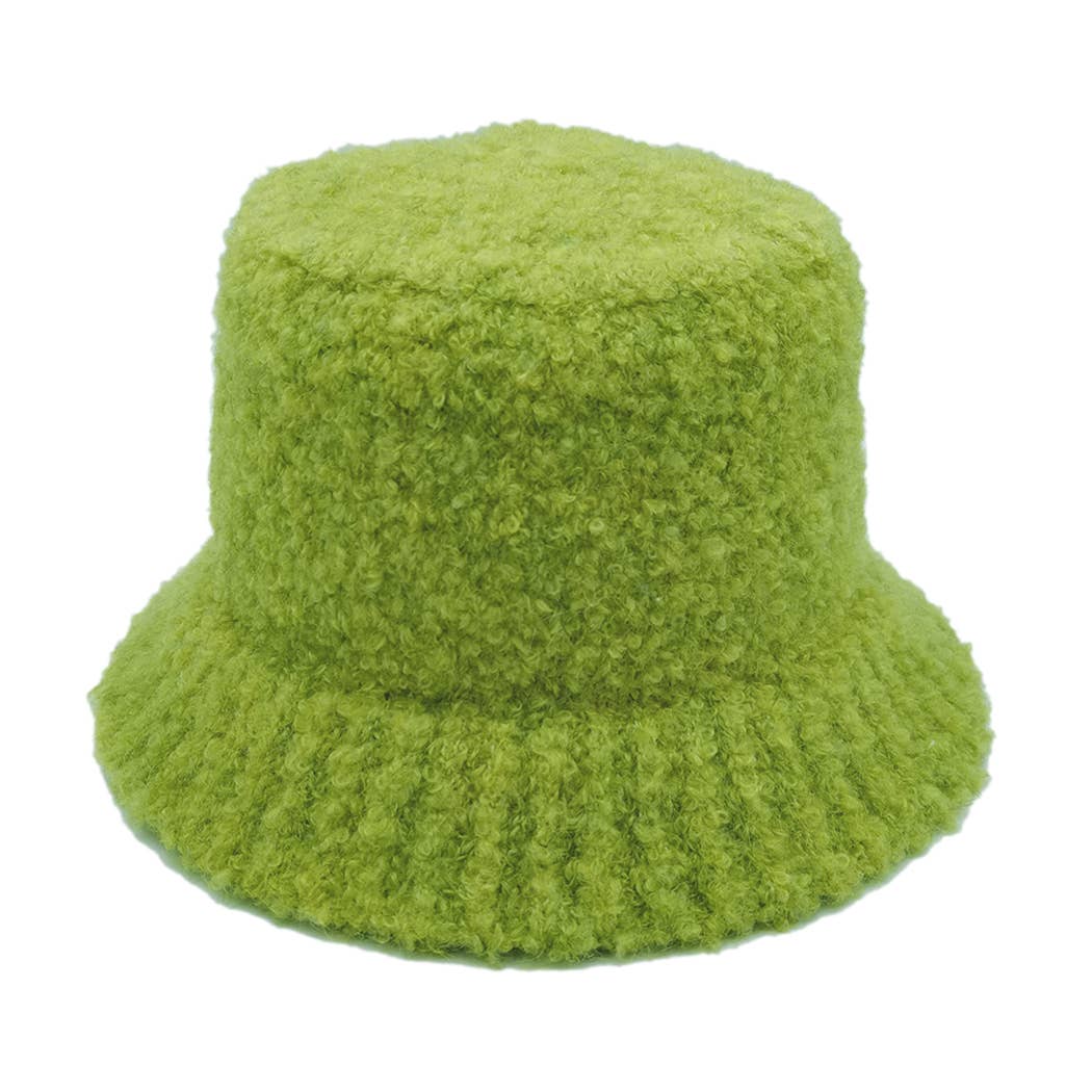 Fashion City - Wholesale Bucket Hat - Women's - Super Soft and Fuzzy Solid Bucket Hat8