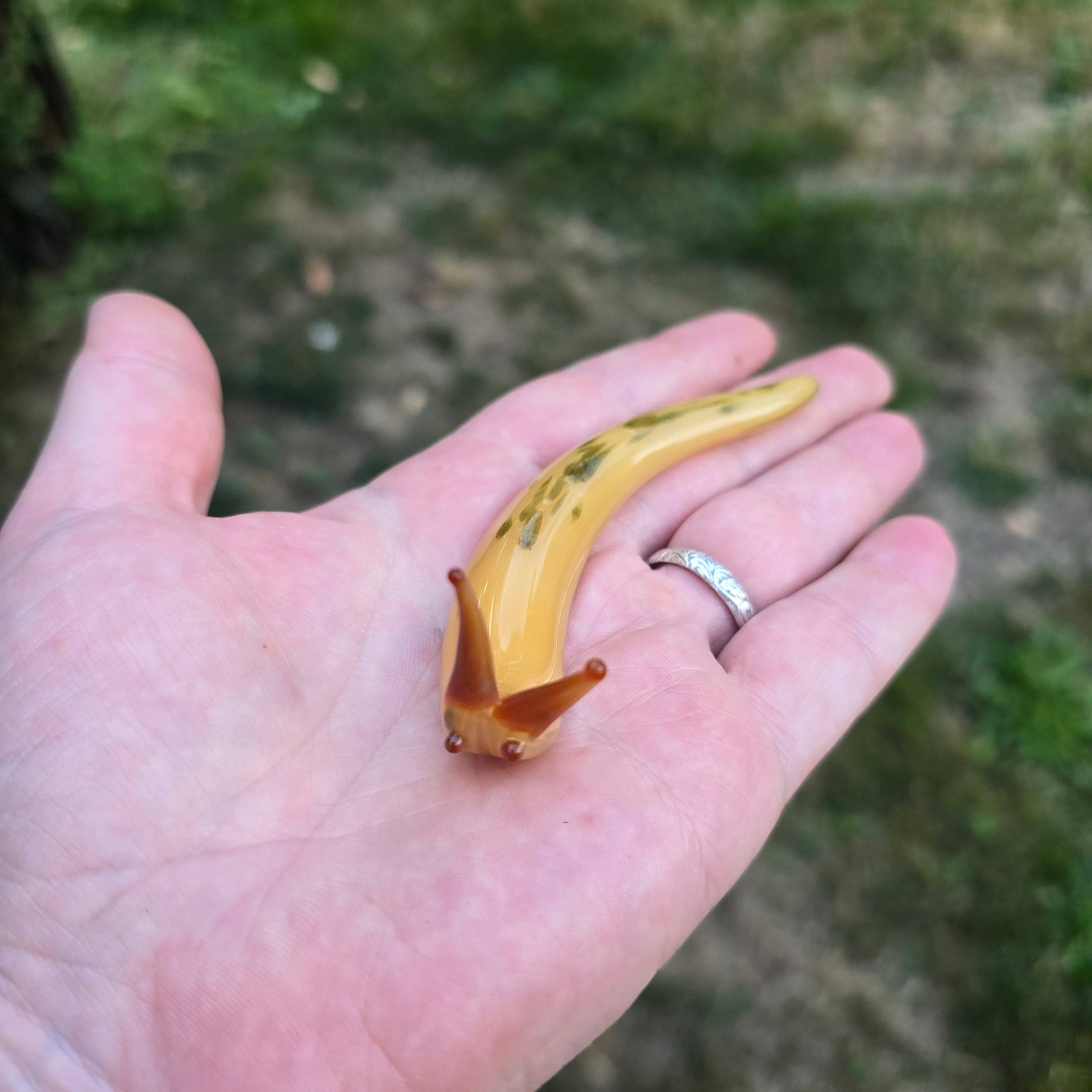 Sunshine Glass Gifts - Wholesale Decorative Figurine - Handmade Glass Banana Slug Figurine3