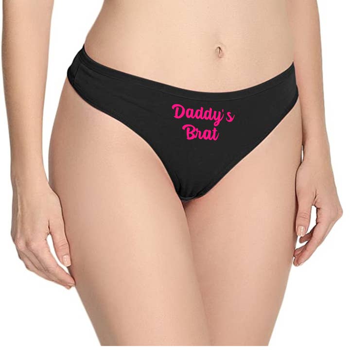 Bound Kitten – wholesale Underwear – Women's – Daddy's Brat Cotton Thong Panties