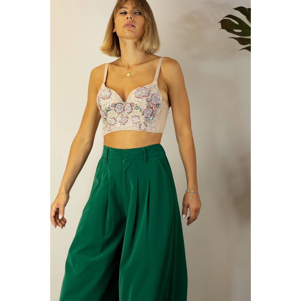 NUDE RHINESTONE BUSTIER for wholesale on Faire0