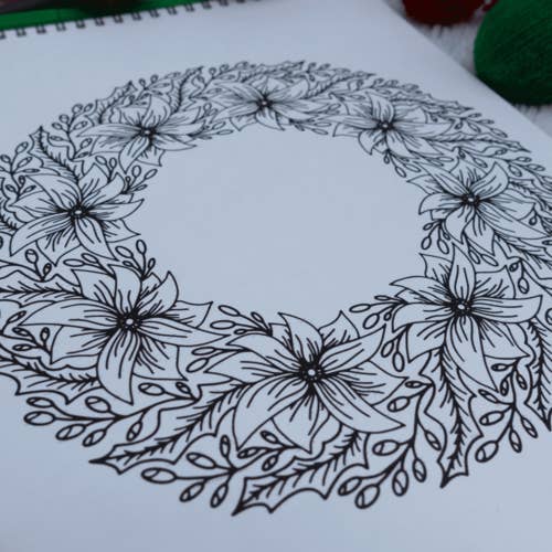 ColorFall Editions – Großhandel Malbuch – Erwachsene – Weihnachts-Mandala-Malbuch für Erwachsene