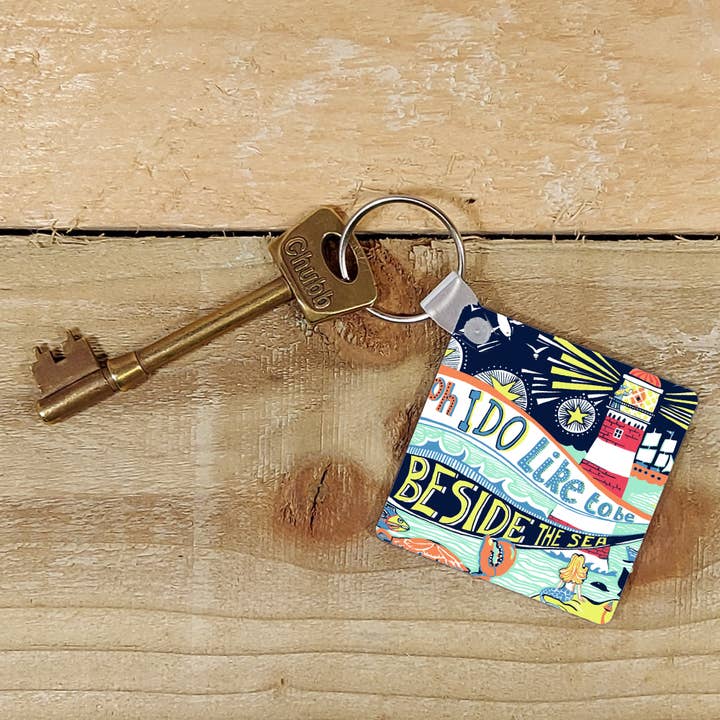 Key Ring – Beside the Sea for wholesale by Port and Lemon