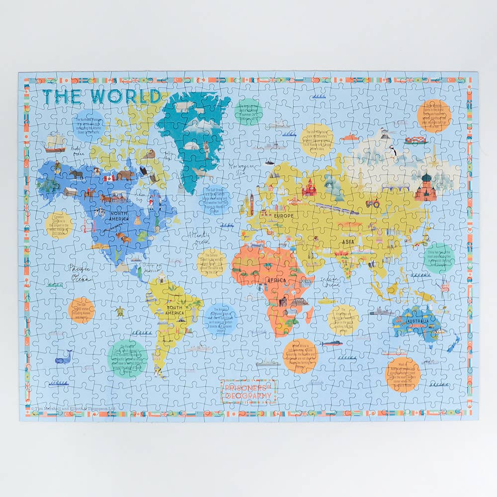 All Jigsaw Puzzles - Wholesale Puzzle - Adult - Prisoners of Geography World Map 500 Piece Jigsaw Puzzle6