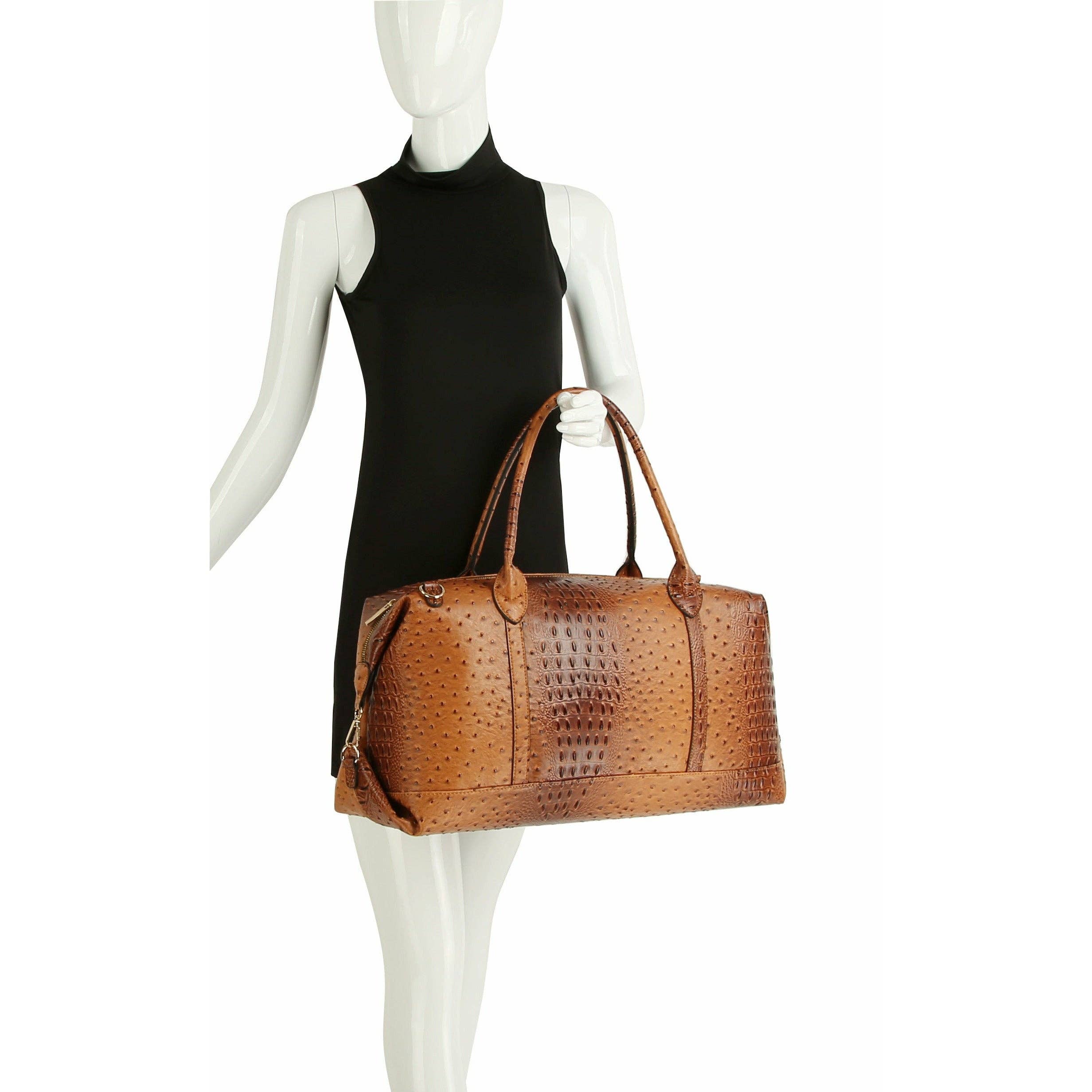 Handbag Factory Corp - Wholesale Duffel- en weekendtas - Dames - Croc reistas van groot formaat4