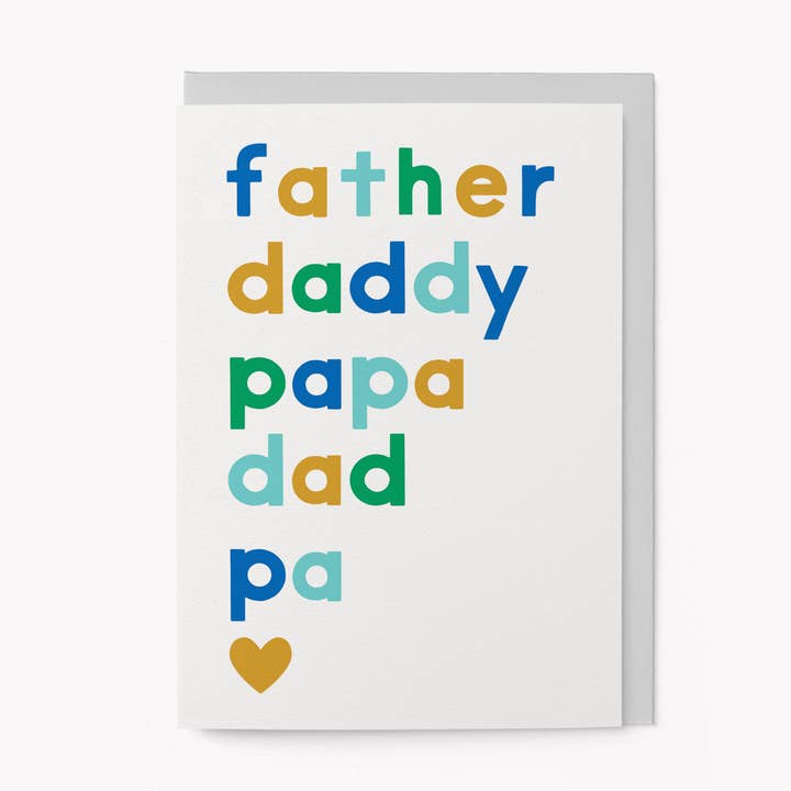 Father, daddy, papa - Father's Day card for wholesale by Graphic Factory