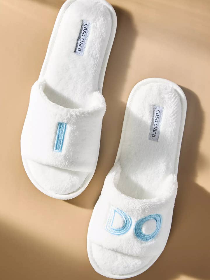 I Do Slippers - Size Small for wholesale by Casa Clara
