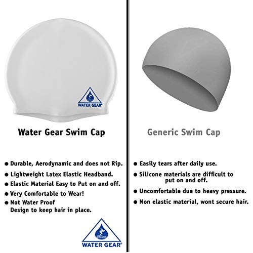 Water Gear - Wholesale Swim Cap - Unisex - Water Gear Silicone Adult Swim Cap6