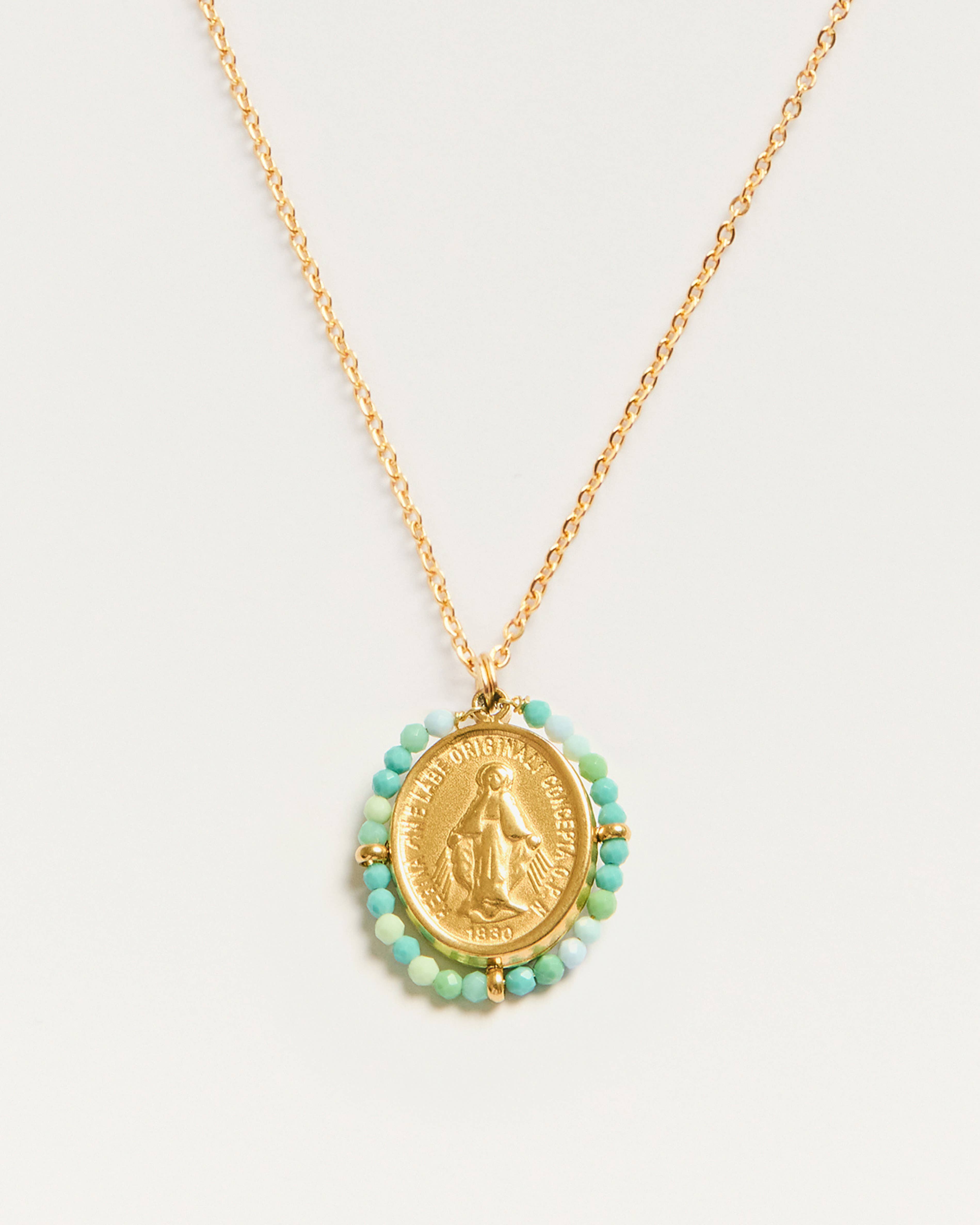 Palas - Wholesale Pendant/Charm Necklace - Santa Maria - Necklace Mix Blue