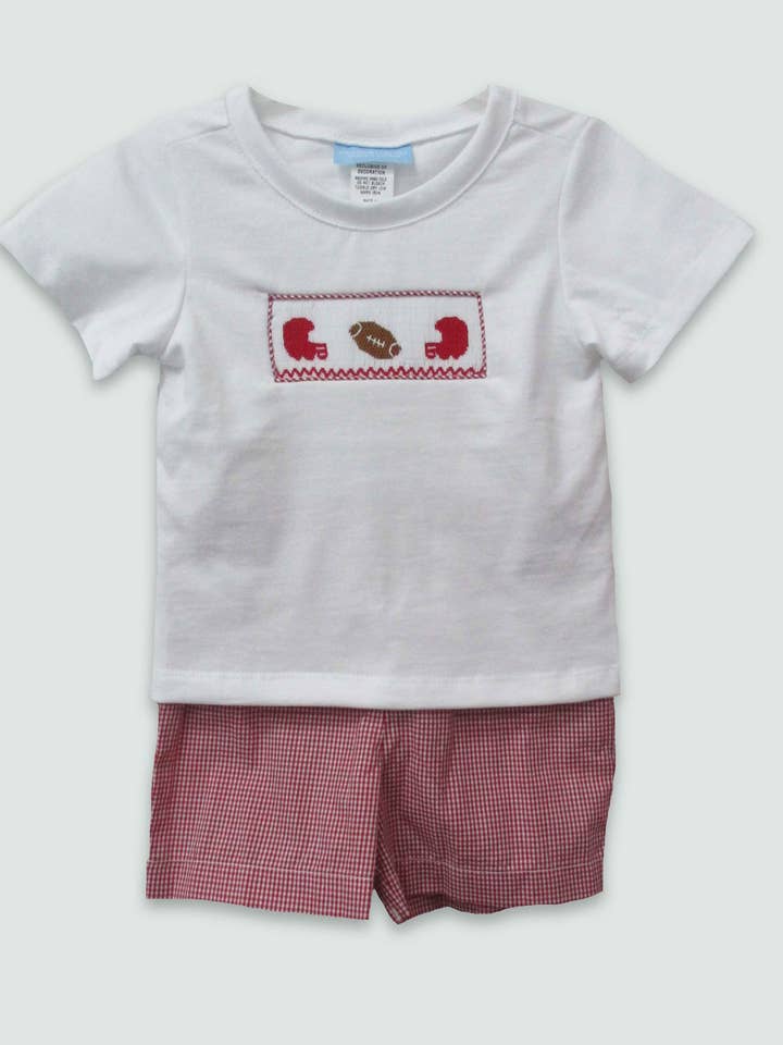 Football Red and White William Set for wholesale by Charming Little Ones