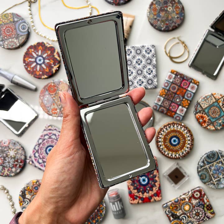 Umays Boho - Wholesale Compact Mirror - Pocket Mirror, Small Mirror, Cute Mirror, Make up Mirror2