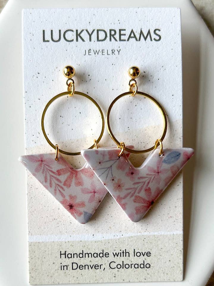Clay Earrings- The Monica- Hypoallergenic- Lightweight - Handmade- Statement Jewelry 6 for wholesale by LuckyDreams