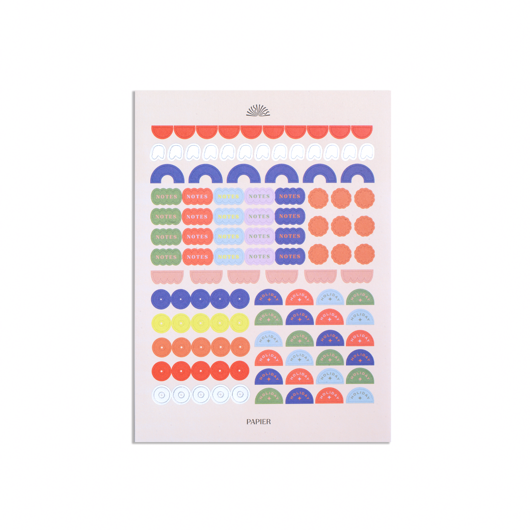 Papier UK – wholesale Sticker – Stick-to-its-Planner Stickers Silver1