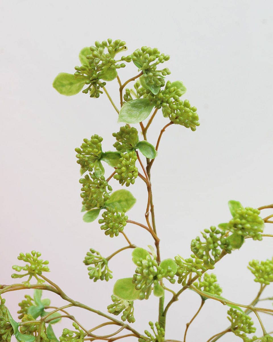 Prestige Botanicals - Wholesale Artificial Plant - Green Wild Sedum Cluster 22.5"2