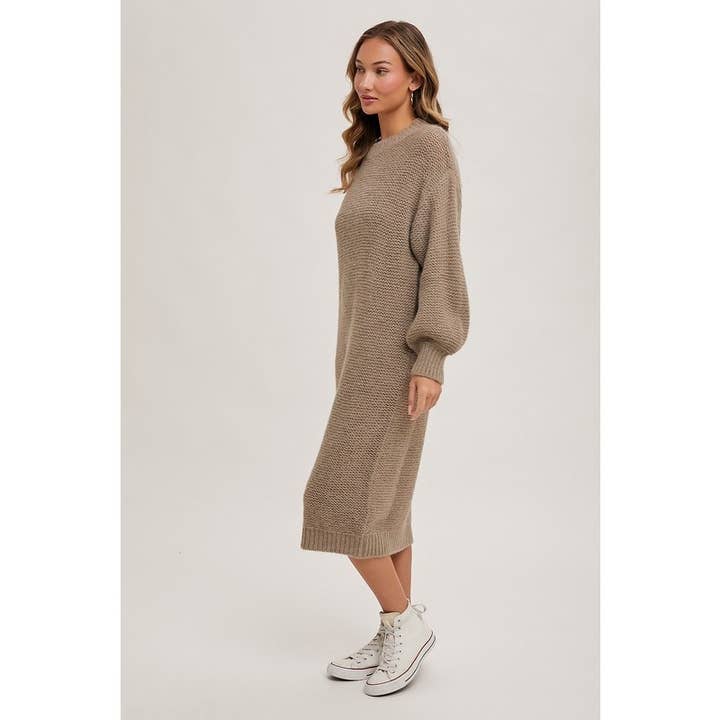STYLE USA - Wholesale Dress - Women's - OVERSIZED KNIT MIDI DRESS8