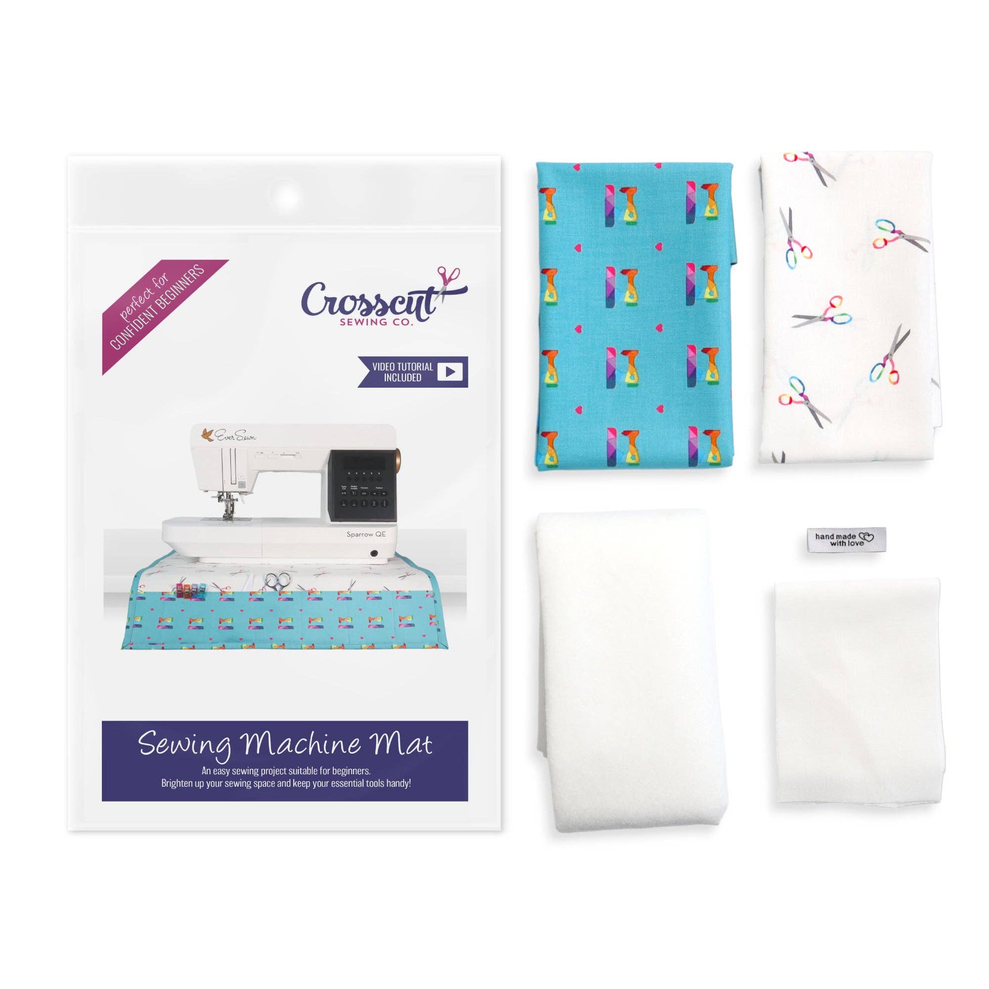 Crosscut Sewing Co. - Wholesale Craft Sewing Kit - Sewing Machine Mat Sewing Kit - Sewing Project Kit for Beginners34