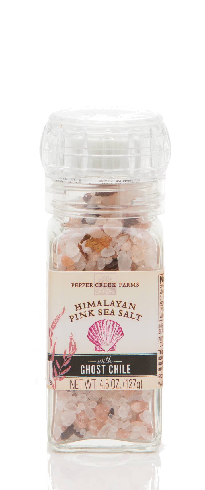 Pepper Creek Farms - Wholesale Salt & Pepper Shaker Set - Himalayan Pink Salt and Ghost Chile Grinder 4.5 Oz.