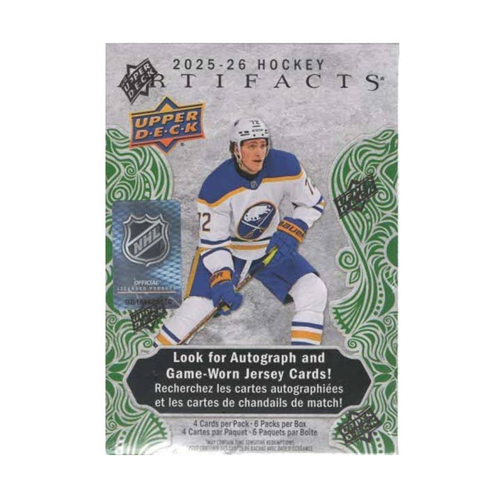 Wildwood Enterprises LLC - Wholesale Card Game - 2025-26 Upper Deck Artifacts NHL Hockey 24ct. Blaster Box0
