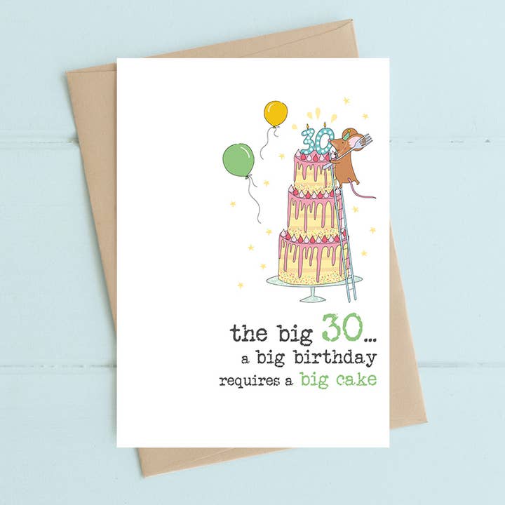 Dandelion Stationery - Wholesale Birthday Card - 30th Birthday - Big Birthday - Greetings Card