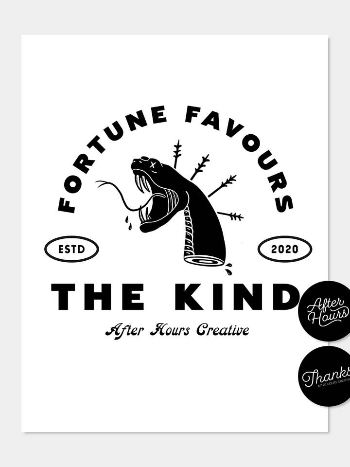 La fortuna favorisce la gentile stampa per la vendita all'ingrosso da parte di After Hours Creative